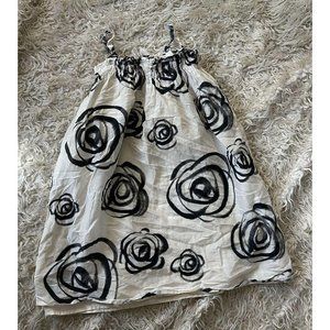 GAP KIDS HAVANA ROSE PRINT DRESS SMALL 6-7 White